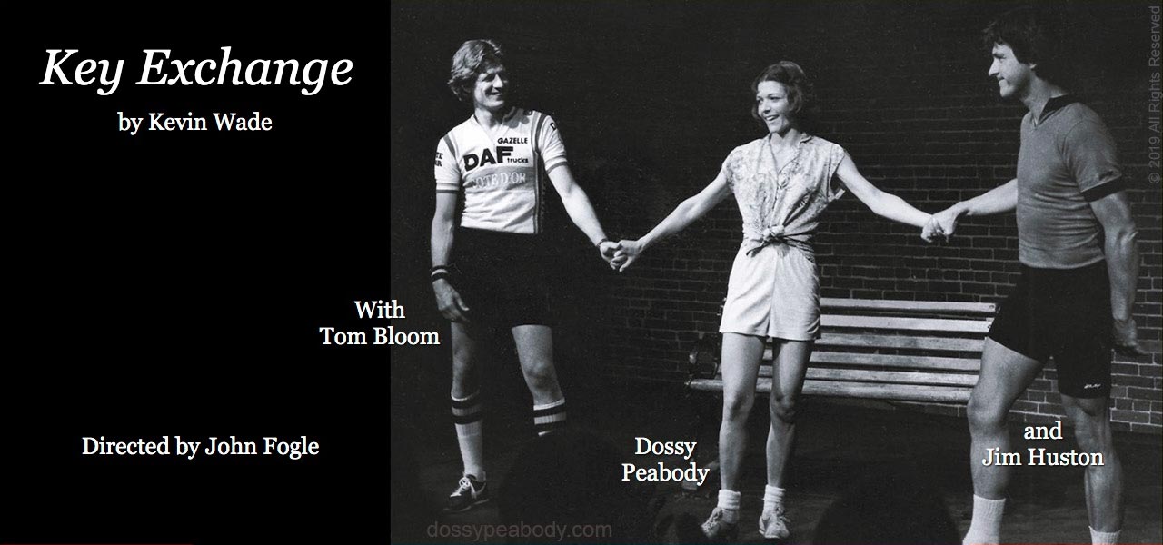 “Key Exchange” by Kevin Wade, directed by John Fogle,Tom Bloom, Dossy Peabody, Jim Huston, Gloucester Stage Company.