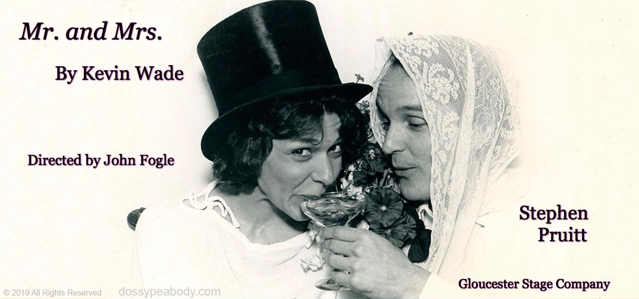Dossy Peabody, Stephen Pruit in Gloucester Stage Company’s “Mr. and Mrs.” written by Kevin Wade and directed by John Fogle